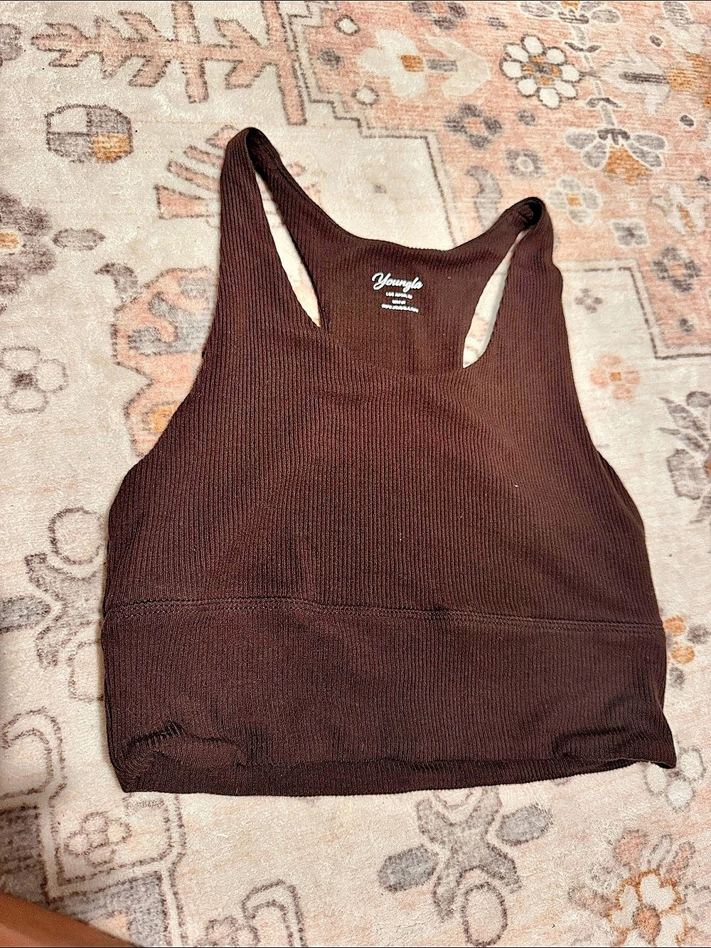 Youngla Ribbed Crop Tank